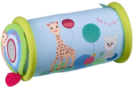 Sophie the giraffe rollin' play rolle - kravlerolle - babylegetøj - barselsgave - baby shower gave - fra 6 måneder - 42 x 24 x 24 cm - stofbetræk