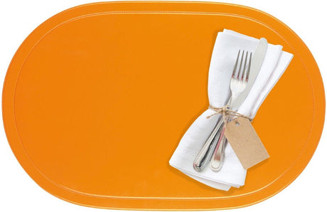 Westmark sæt med 4 dækkeservietter, 45,5 x 29 cm, vinyl, orange, saleen kollektion: sjovt