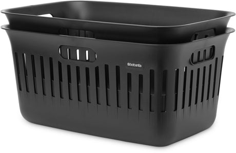 Brabantia collect-it vasketøjskurv - sæt med 2 - 40 l - sort