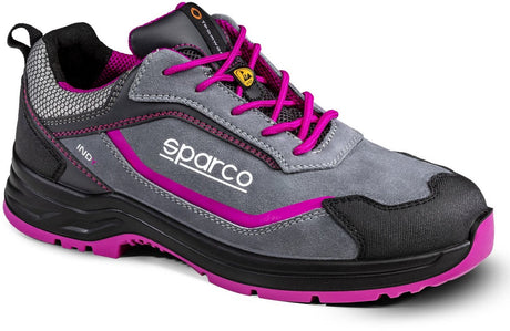 Sparco arbejdssko s3s - indy danica - grå pink - grå - 41