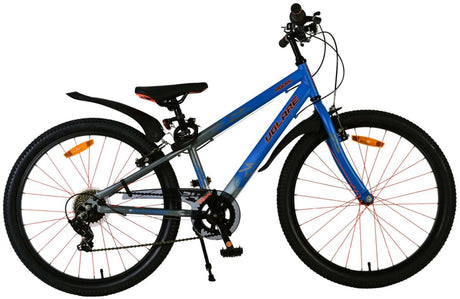 Volare rocky børnecykel - 24 tommer - blå - 7 gear