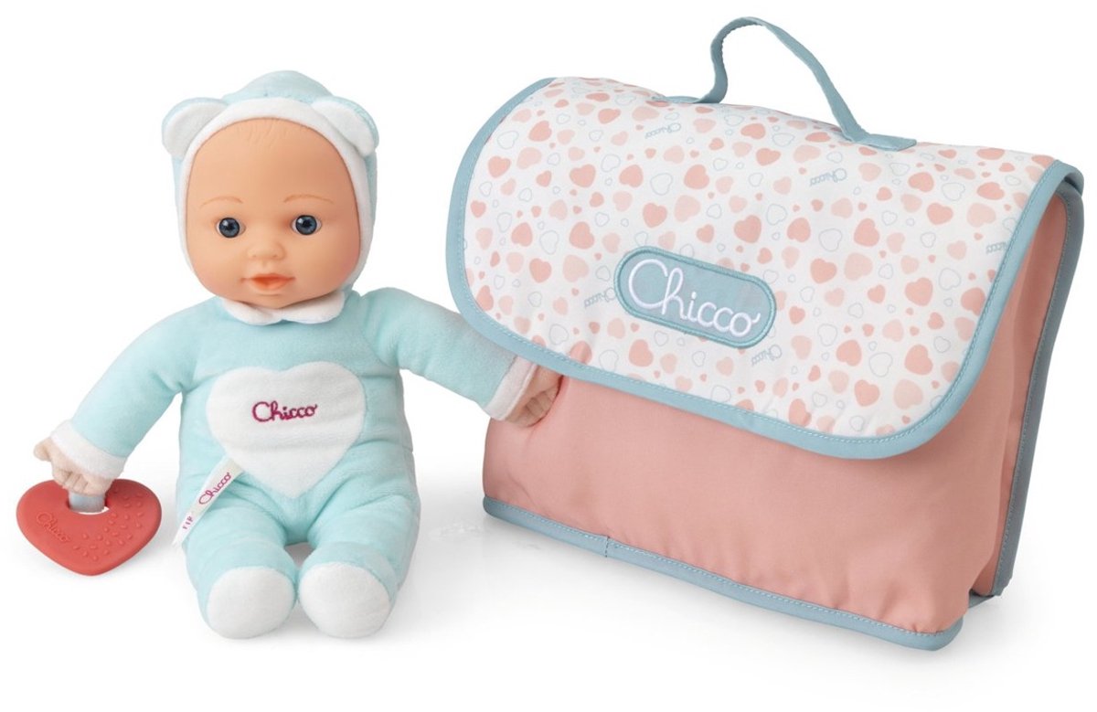 Chicco min første dukke (sæt) pusletaske + dukke (12m+)