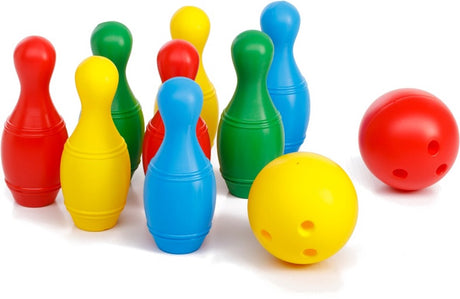 Paradiso toys maxi bowling sæt (8 + 2 bolde)