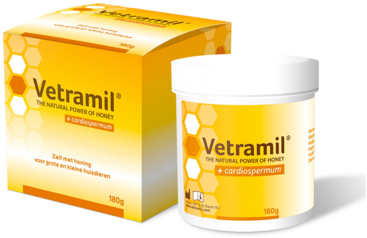 Vetramil - sårsalve - honningsalve - krukke 180 gram