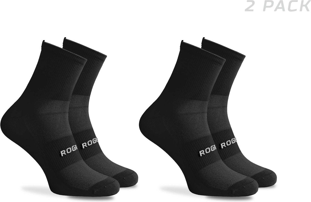 Rogelli essential fietssokken - 2-pack - zwart - 40 43