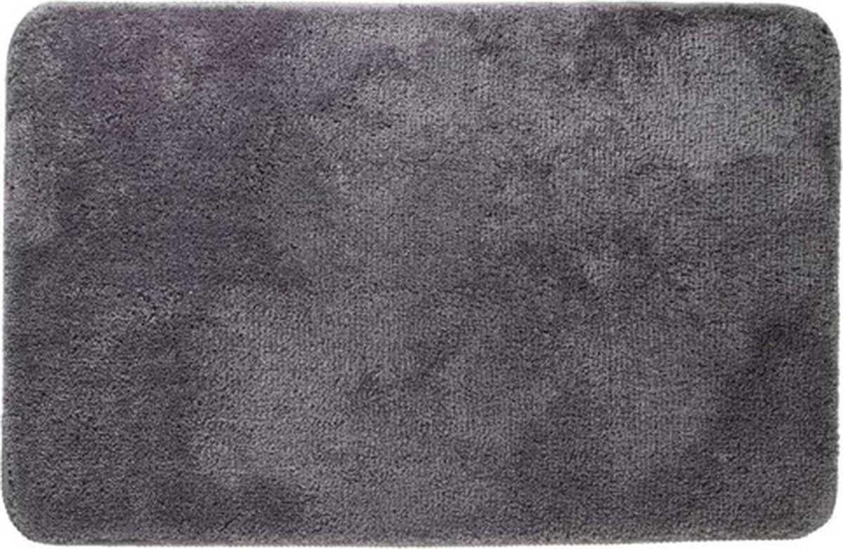 Sælskindsangora - bademåtte 60x90 cm - polyester - mørkegrå
