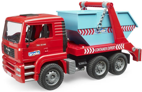 Bruder 02741 man tga container lastbil med drop-off container - legetøj skala 1:16