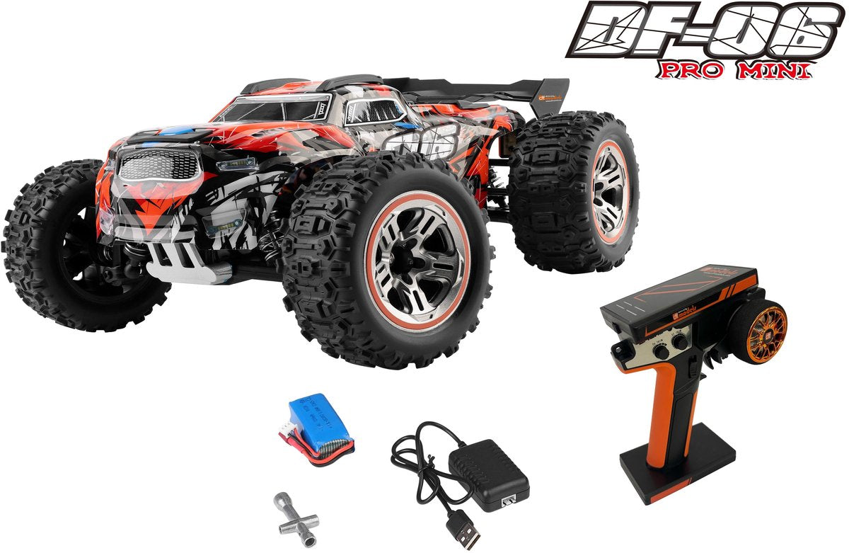 Df-modeller df06-pro mini lastbil 1:18 børsteløs klar til at køre (rtr)