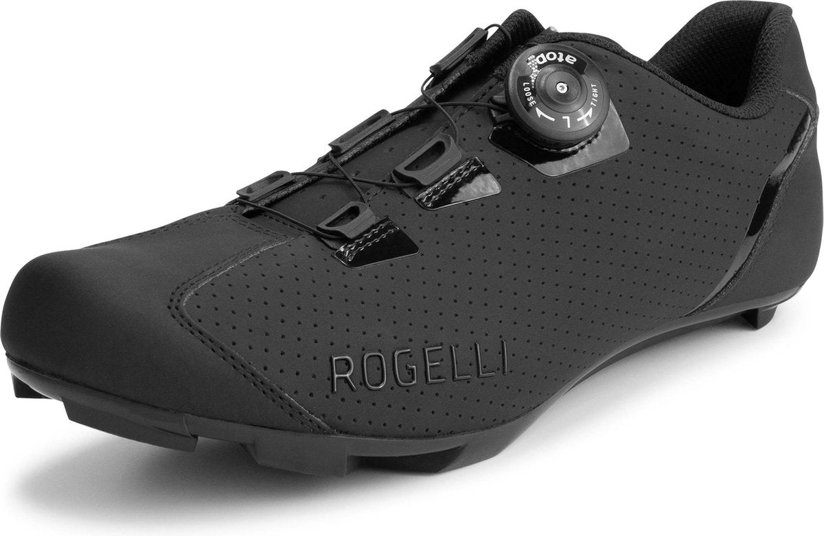 Rogelli r-400 fietsschoenen heren en dames - zwart - 47