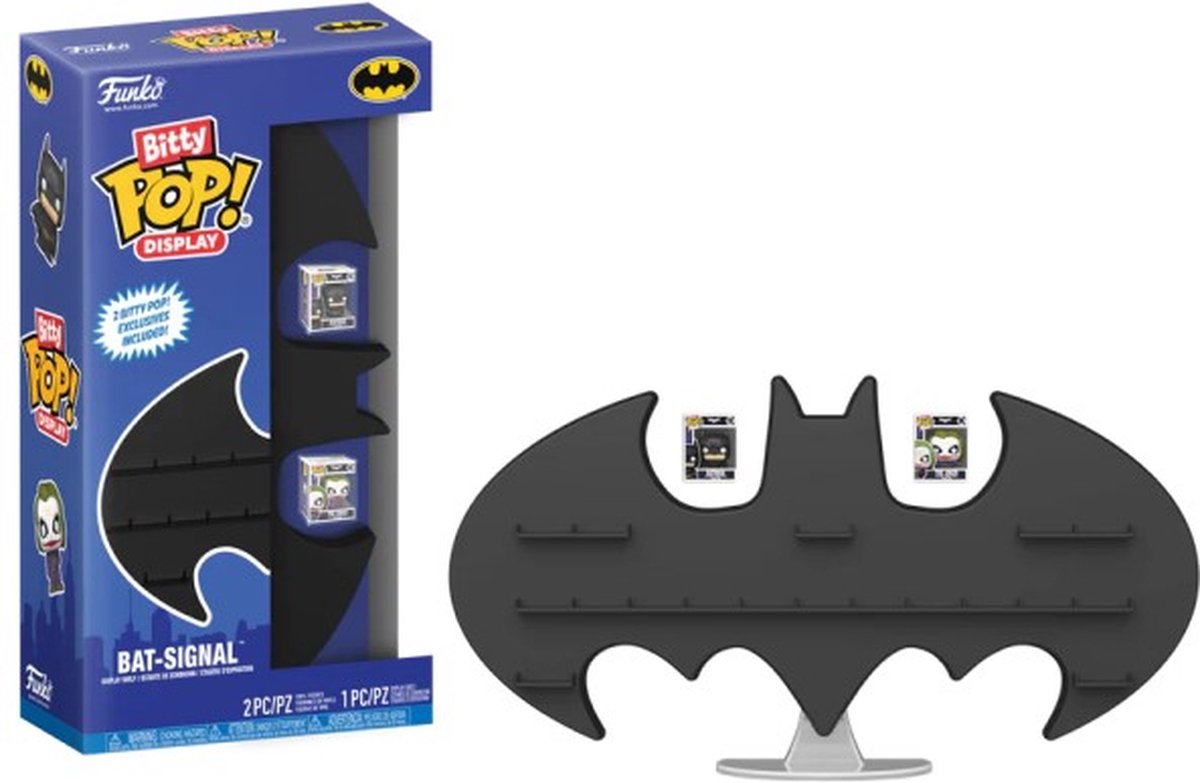 Funko pop! bitty display - batman signal [leveres med 2x eksklusive bitty pops]