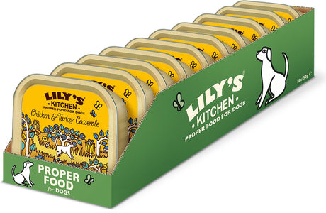 Lilys køkken - hundefoder - vådfoder - kyllingekalkungryde - 10 x 150 g