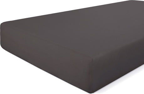 Walra hoeslaken crispy cotton - 160x200 - 100% katoen - antraciet