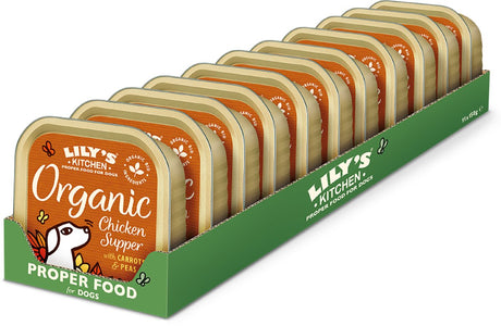 Lilys køkken økologisk pate - våd hundefoder - med kylling - 11 x 150 g - nl-bio-01
