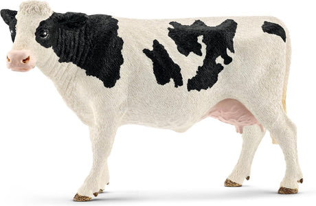 Schleich farm world - ko sort og hvid - legefigur - børns legetøj til drenge og piger - 3 til 8 år - 13797