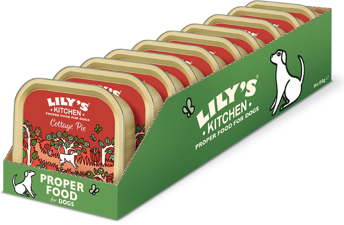 Lilys køkken - hundefoder - vådfoder - sommerhustærte - 10 x 150 g