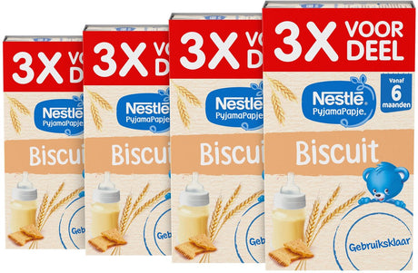 Nestlé pajama porridge biscuit - baby food 6+ months - ready to use - 4 pieces 3 x 250ml