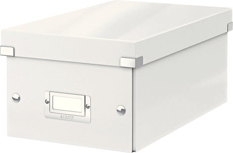 Leitz wow click store pap opbevaringsæske - 84 % genbrugspap - 20,6 x 15 x 35,2 cm (bxhxd) - ideel til kontoret og arbejde hjemmefra - hvid