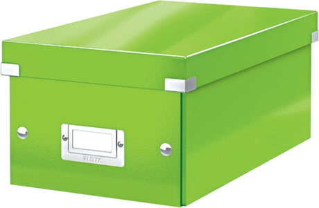 Leitz wow click store papopbevaringsboks - 84 % genbrugspap - 21 x 15 x 35,2 cm (bxhxd) - ideel til hjemmearbejdsplads - grøn