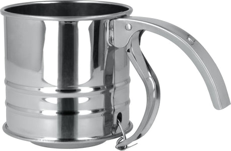 Metaltex - melsigte - melsigte - flormelis - 225g indhold - rustfrit stål - tåler opvaskemaskine - håndtagsklemme