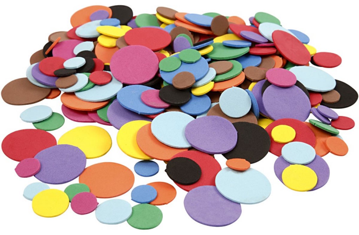 Creativ virksomhed https: www.cchobby.nl eva-foam-circles-d-12-20-32-mm-diverse-colours-300-div-1-doos