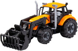Cavallino traktor med oplader gul, skala 1:32