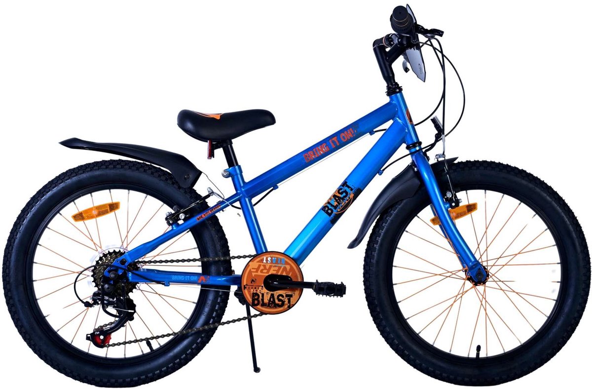 Volare nerf børnecykel - drenge - 20 tommer - satinblå - 6 gear