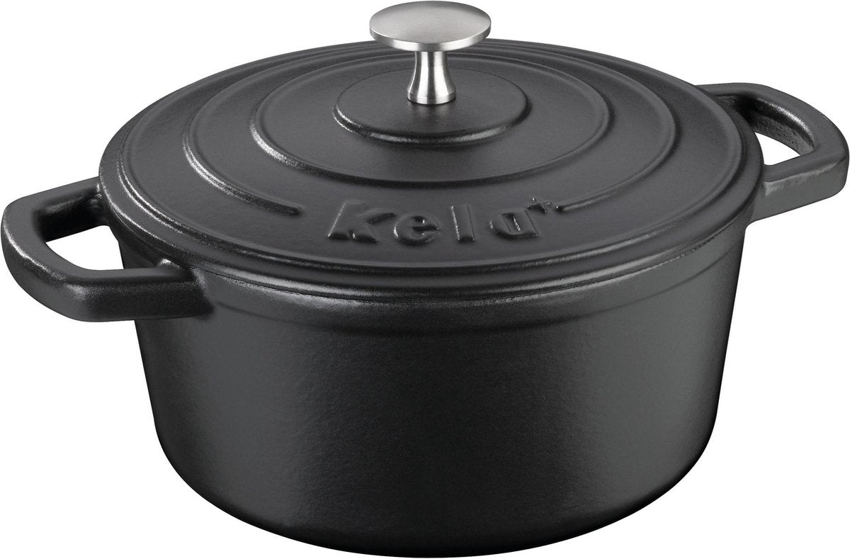 Kela støbejern stegepande sort, 21 cm - | calido
