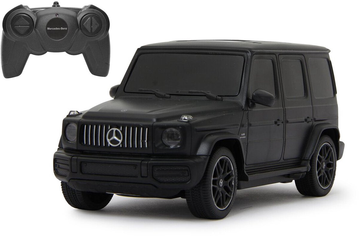 Jamara rc køretøj bil - 405191 rc bil mercedes-benz g63 - g klasse - sort - 2.4ghz rc model færdiglavet - 1:24 styret bil