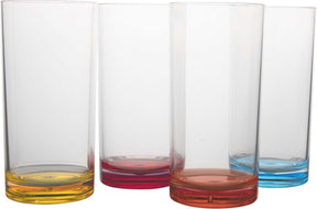 Gimex - farvelinje - long drink - regnbue - 480 ml - 4 stk
