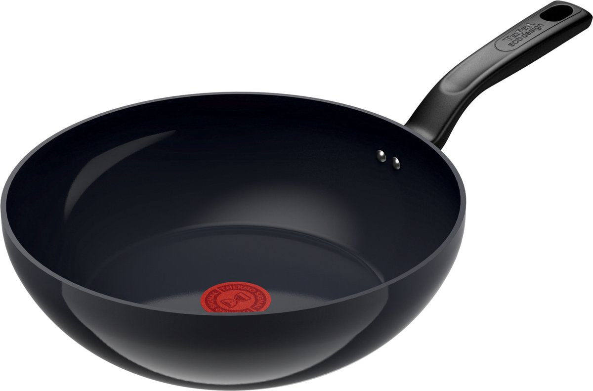 Tefal c47619 change sort keramisk wokpande 28 cm sort
