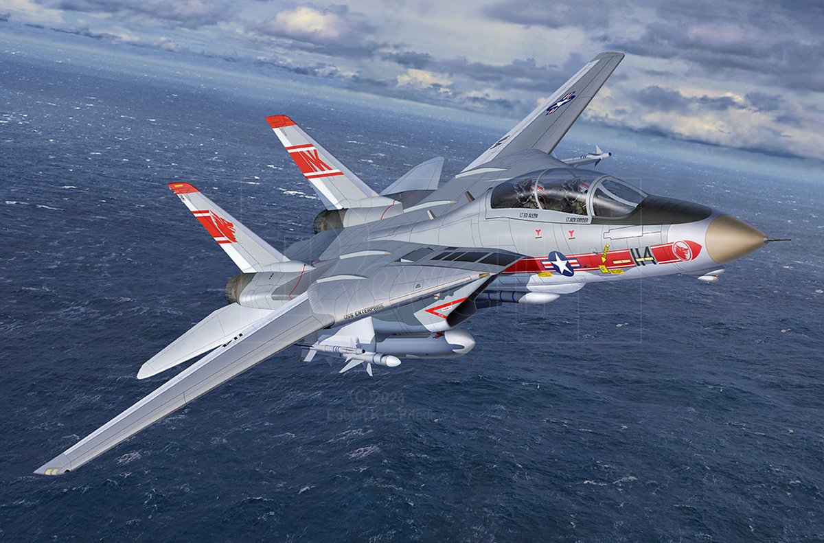 Revell modelsæt fly - 03782 grumman f-14a tomcat - jagerfly plastik - 1:144 - modelfremstilling