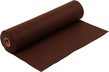 Creativ firma hobbyfilt, b: 45 cm, tykkelse 1,5-2 mm, 180-200 g, brun, 5 m 1 rulle