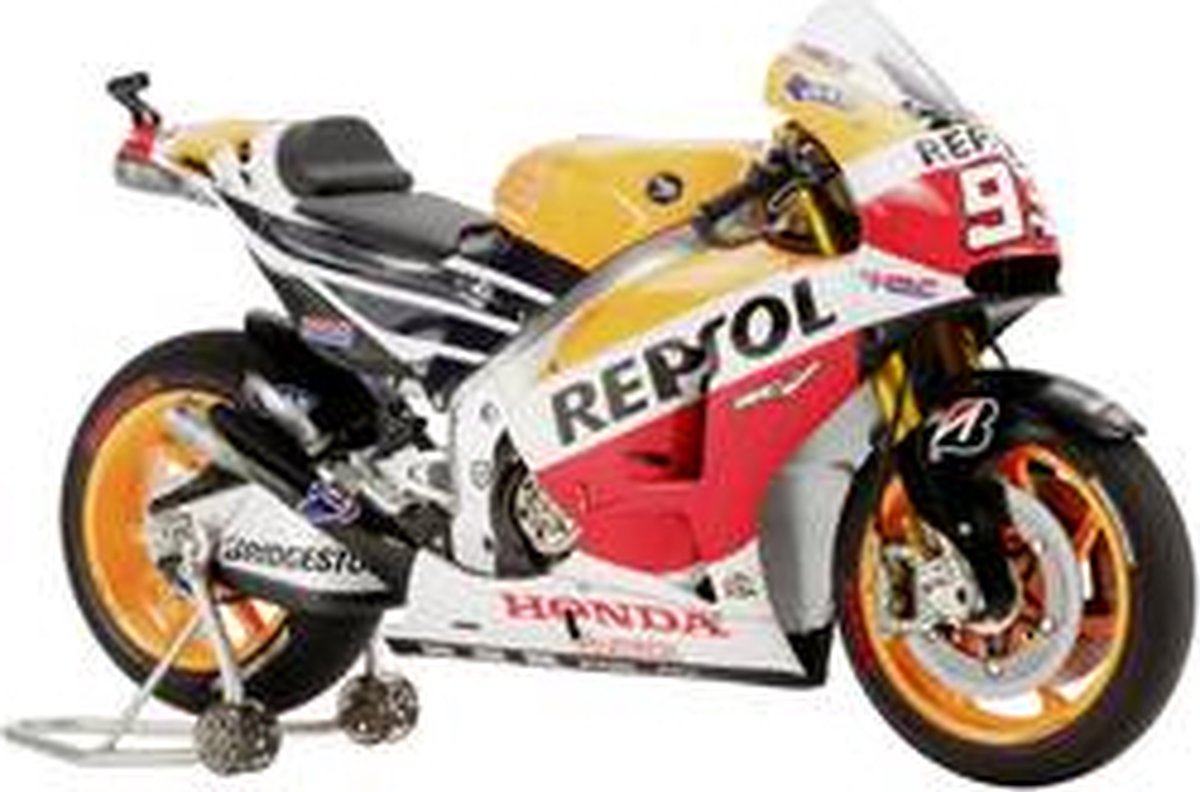 Tamiya modelsæt bil - 14130 repsol honda rc213v #039 plastic - 1:12 - modelfremstilling