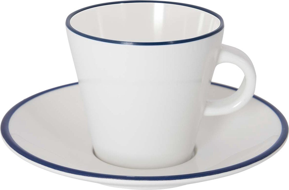Gimex - linea line - espressosæt - blå - 85 ml - 2 stk