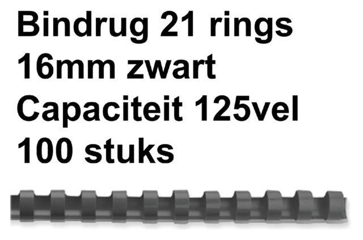 Gbc combbind 16mm sort d100x