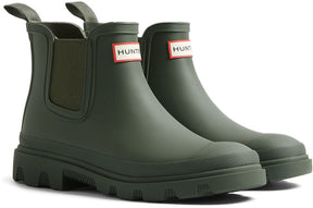 Hunter unisex regnskyl Chelsea mørk oliven - størrelse 40
