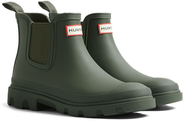 Hunter unisex regnskyl Chelsea mørk oliven - størrelse 40