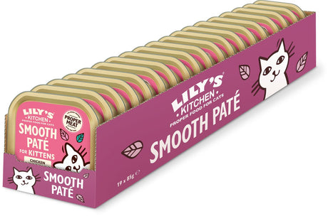 Lilys køkken - kattefoder - vådfoder - glat pate med kylling til killinger - 19 x 85 g