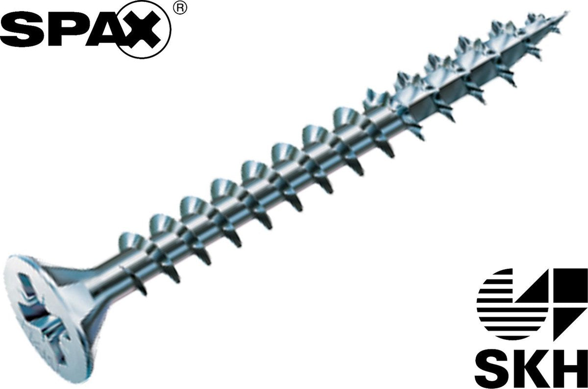 Spax spånpladeskrue galvaniseret pk 4,0 x 30 - 1000 stk.