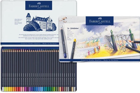 Faber-castell goldfaber farveblyanter - dåse 36 stykker - fc-114736