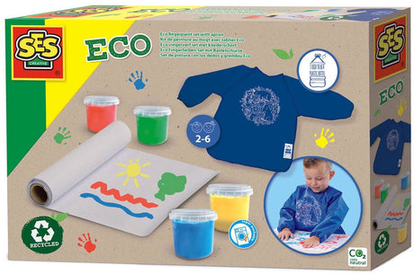 Ses creative ses eco fingermalingssæt med rodeforklæde