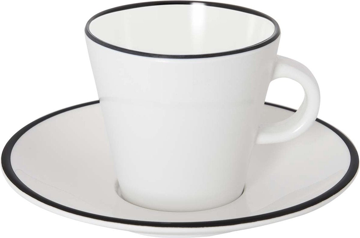 Gimex - linea line - espressosæt - sort - 85 ml - 2 stk