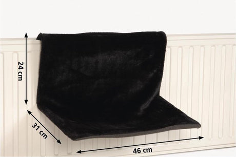 Beeztees sleepy - kattenhangmat - zwart - 46x31x24 cm