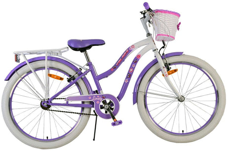 Volare dejlig børnecykel - piger - 24 tommer - lilla - to håndbremser