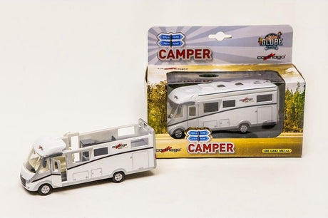 Kids globe trykstøbt carthago autocamper med lys, 16cm