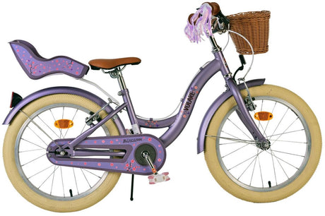 Volare blossom børnecykel - piger - 18 tommer - lilla - to håndbremser