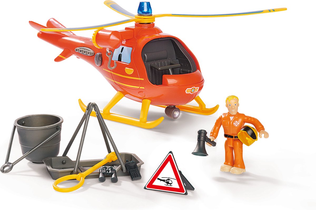 Simba - brandmand sam - helikopter wallaby inkl. figur