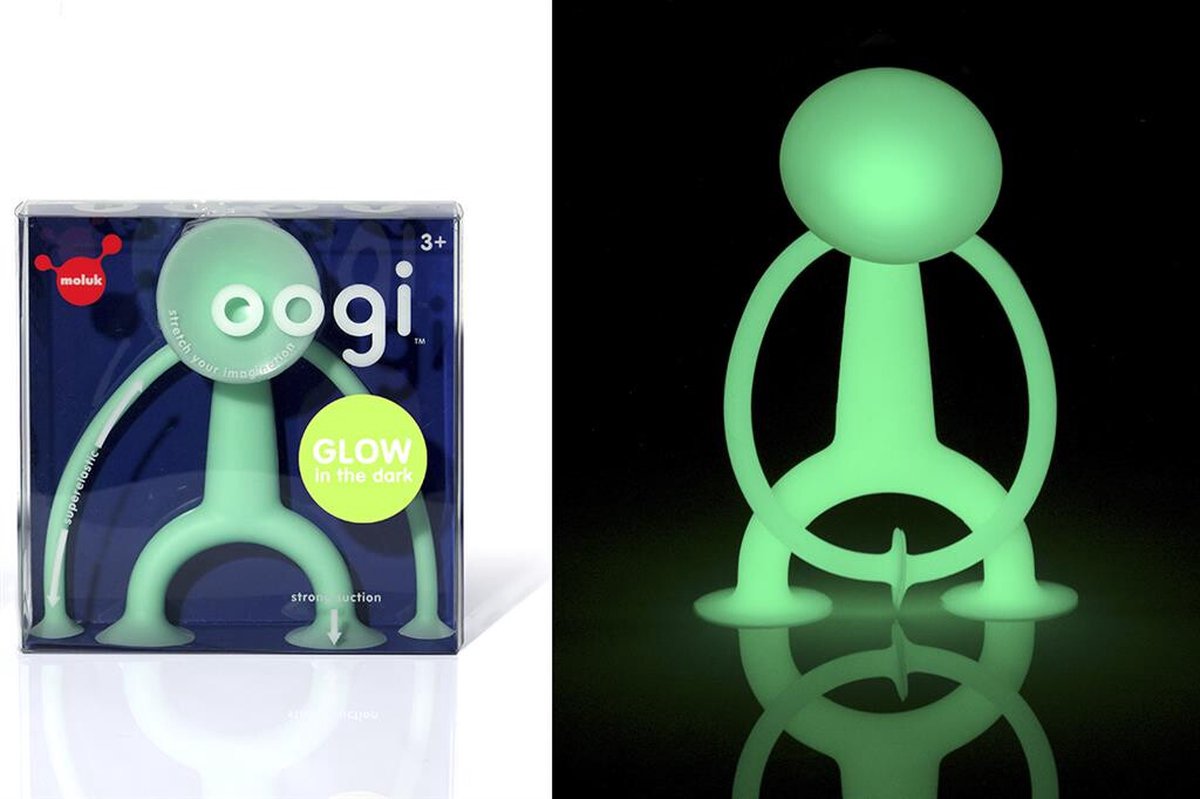 Bilibo boogi glød i mørke actionfigur grøn 13 cm
