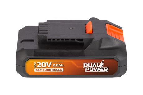 Powerplus dual power batteri powdp9021 - 20v, 2.0ah - batteri til 20v enheder - LED strømindikator - batteriplatform