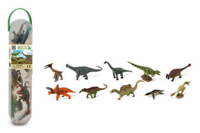 Collecta figur mini sæt - 10 dinosaurer - forhistorie - håndmalet - miniature